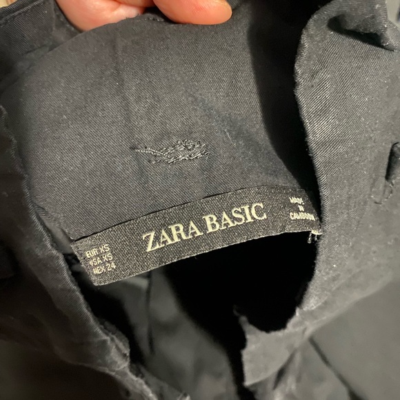 Zara Basic Wide Leg Pants Culottes Size Xsmall - Picture 5 of 5